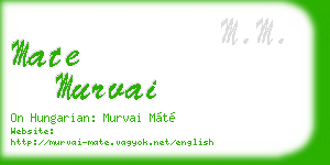 mate murvai business card