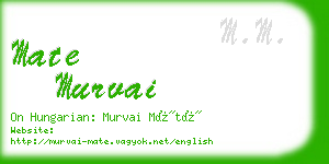 mate murvai business card